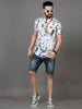 Men's Printed Rayon Half Sleeves Shirt