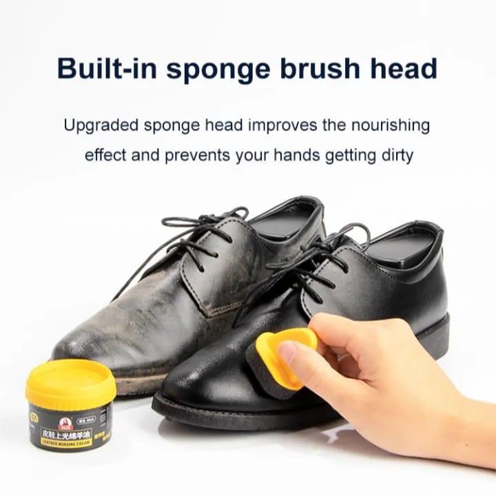 Leather Repair Cream Shoe Polish Brightening Nursing with Sponge C