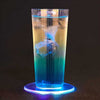 Colourful LED Coasters for Drinks, On/Off LED Disposable Coasters Pack of 4