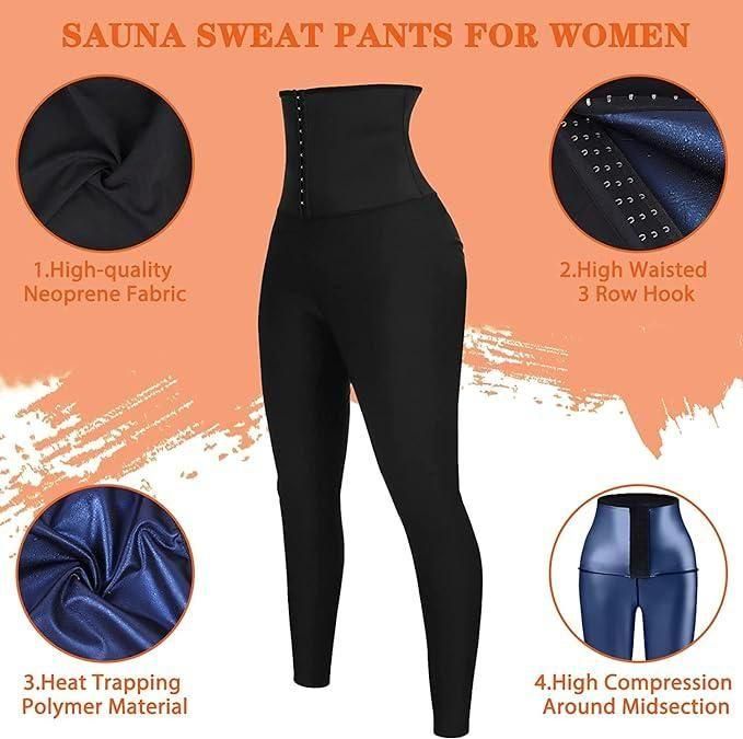 Steam Sauna Weight Loss Pants for Women Workout