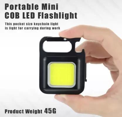 Mini LED COB Flashlight Keychain Light 500 Lumen Rechargeable Flashlights 4 Light Modes Portable Pocket