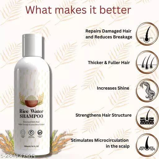 Rice Water Hair Shampoo, Paraben and Sulphate Free