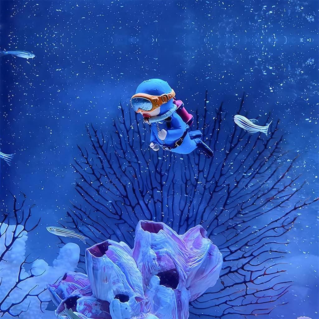 2pc Aquarium Diver Cartoon