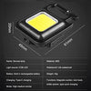 Mini LED COB Flashlight Keychain Light 500 Lumen Rechargeable Flashlights 4 Light Modes Portable Pocket